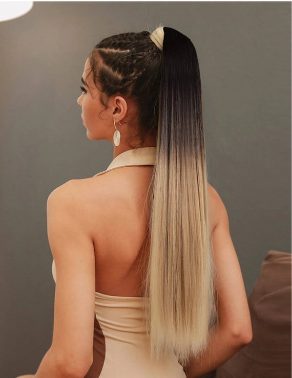 Long Straight Ponytail Hair Extension Ponytail Extensions - Etsy Long Straight Ponytail Hair Extension Ponytail Extensions - Etsy