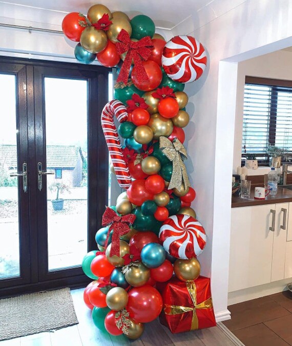 141pcs Merry Christmas Balloon Garland Arch Kit Include Xmas Etsy