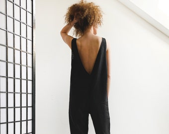 baggy linen jumpsuit
