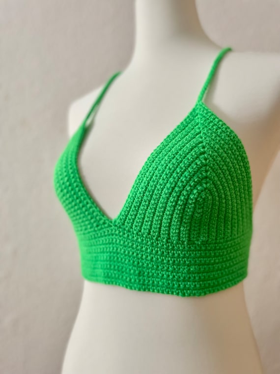 neon lime bralette