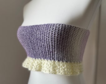 BANDEAU TOP // HÄKELTOP // Crochettop // bauchfreies Oberteil