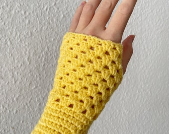 Couvre-bras au crochet // chauffe-poignets // gants sans doigts au crochet // mitaines