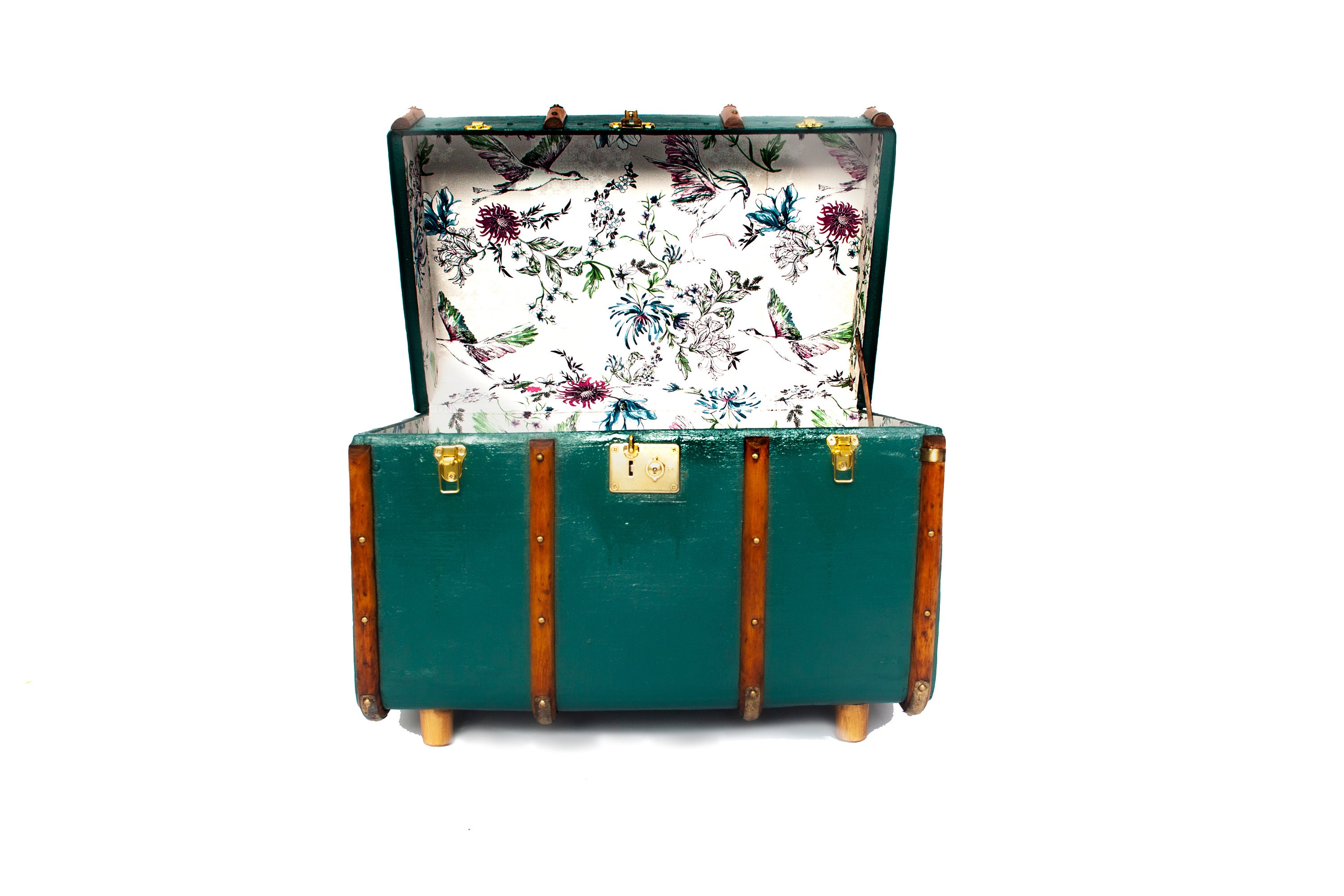 Coffee Table Trunk Storage Travel Trunk Coffee Table Home Etsy UK