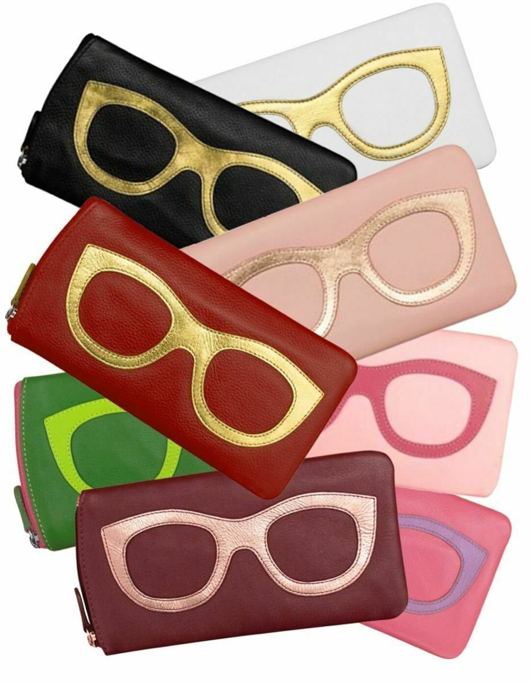 Soft Leather Zipped Sunglasses Glasses Spectacle Case Pouch Etsy