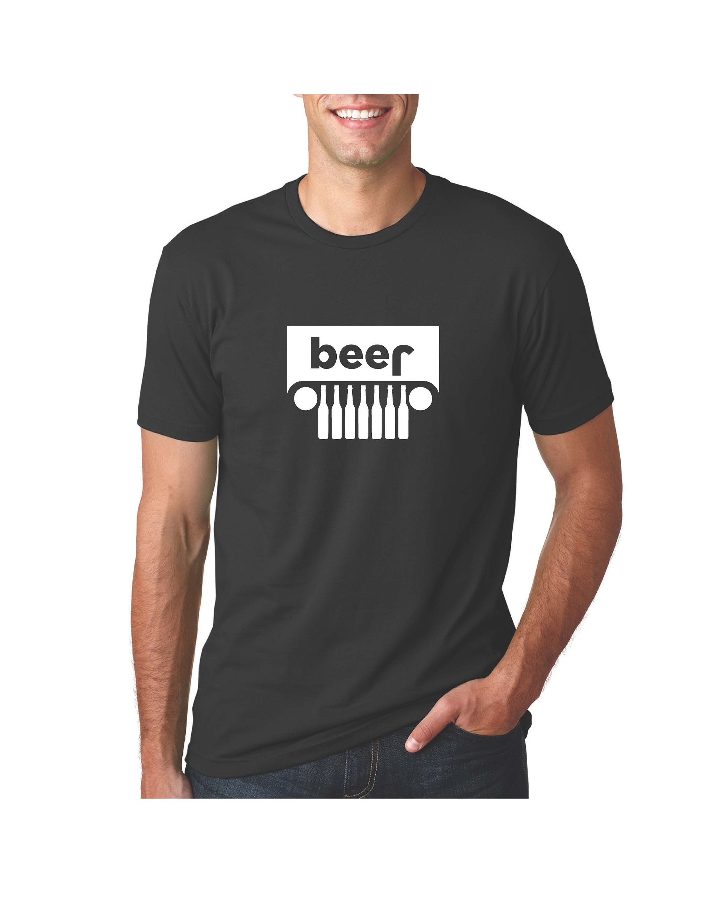 Jeep Beer T Shirt for the Jeep Enthusiast Beer Black Tee Shirt Etsy