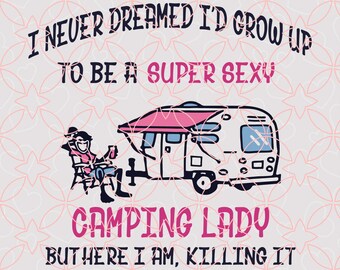 Free Free 197 Camping Lady Svg SVG PNG EPS DXF File
