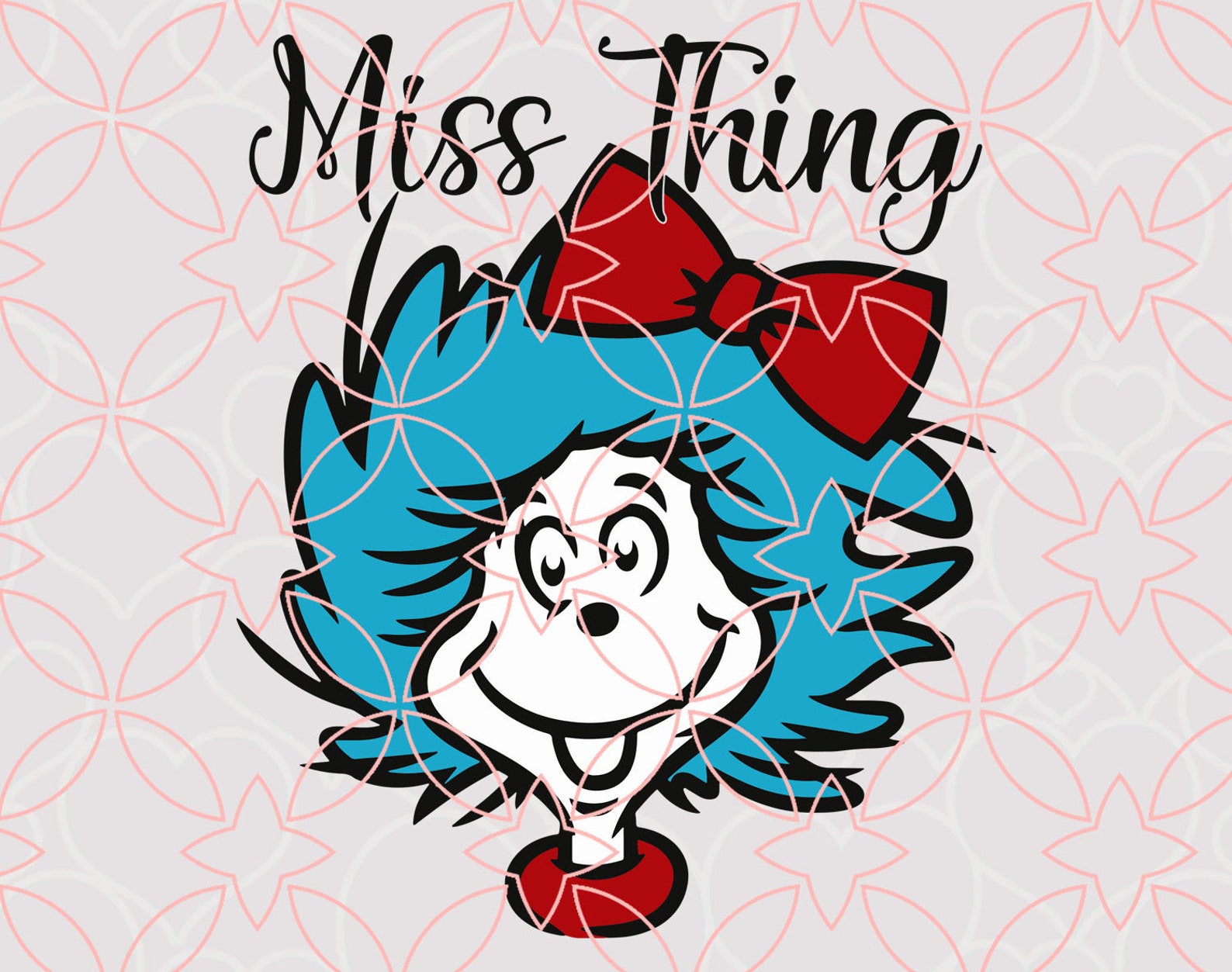 Miss Thing Svg Little Miss Thing Svg Dr Seuss Svg Thing One Etsy
