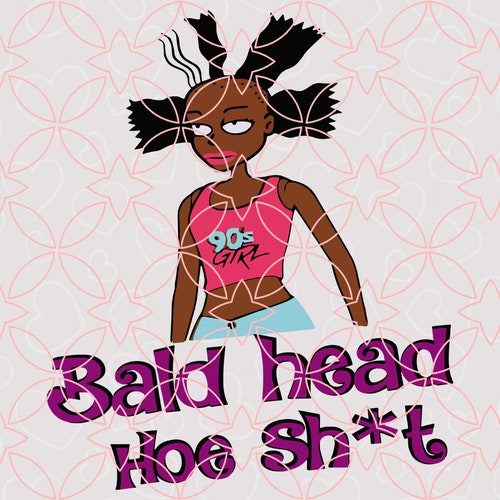 Bald Headed Hoe Svg Bald Head Svg Png Dxf and Pdf Files | Etsy