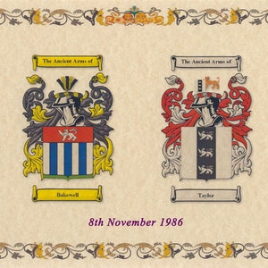 Double Coat Of Arms Print - A3 Size (16.5 x 11.7 inches)