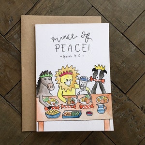Tarjeta de Navidad del Príncipe de la Paz