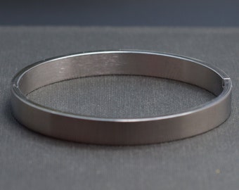 Aokarry Jewelry Men Stainless Steel Bracelet Bangle Bracelet Double Loop Silver Length-22CM