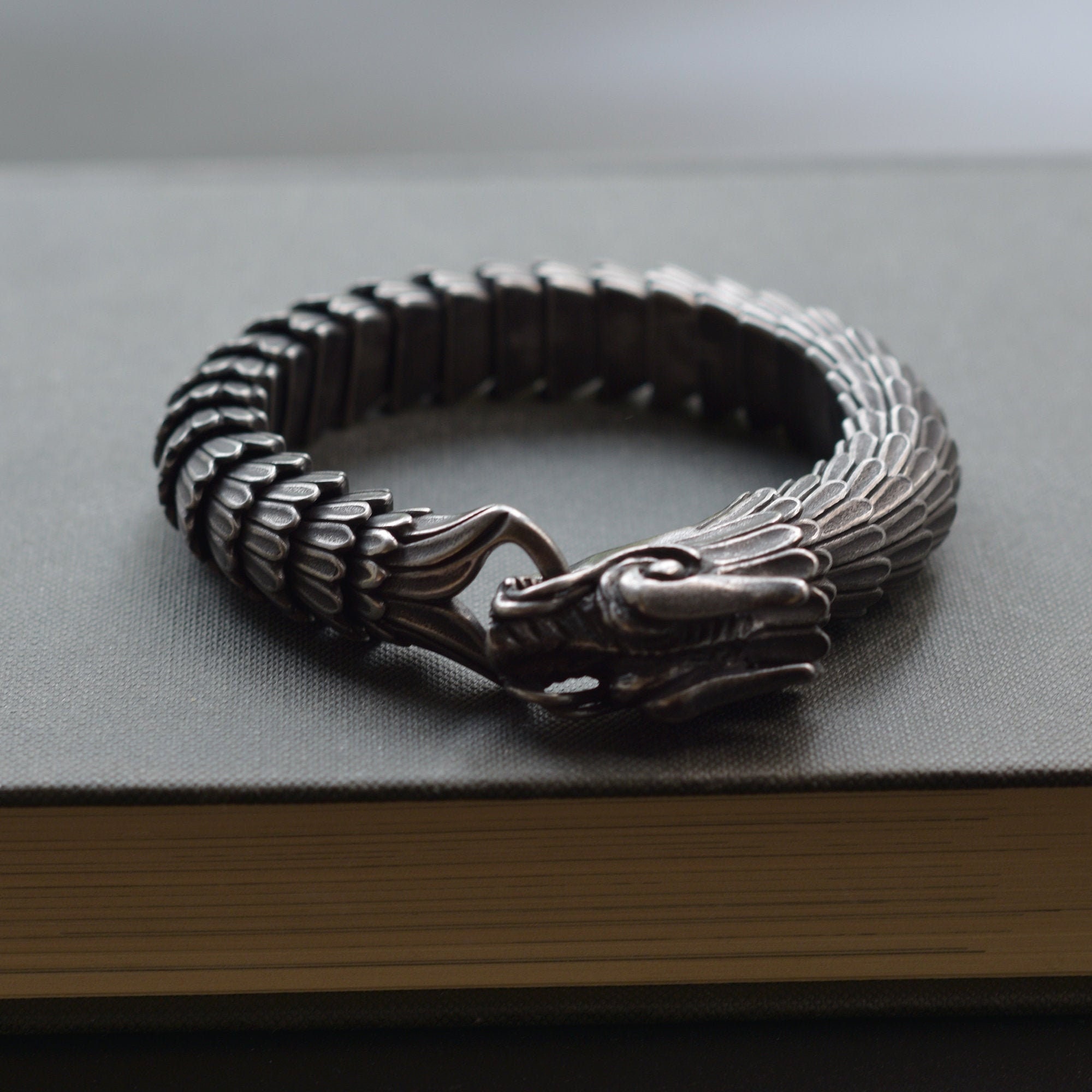 Men's Dragon Bracelet Bracelet Unisex Mensheavy Stainless Etsy