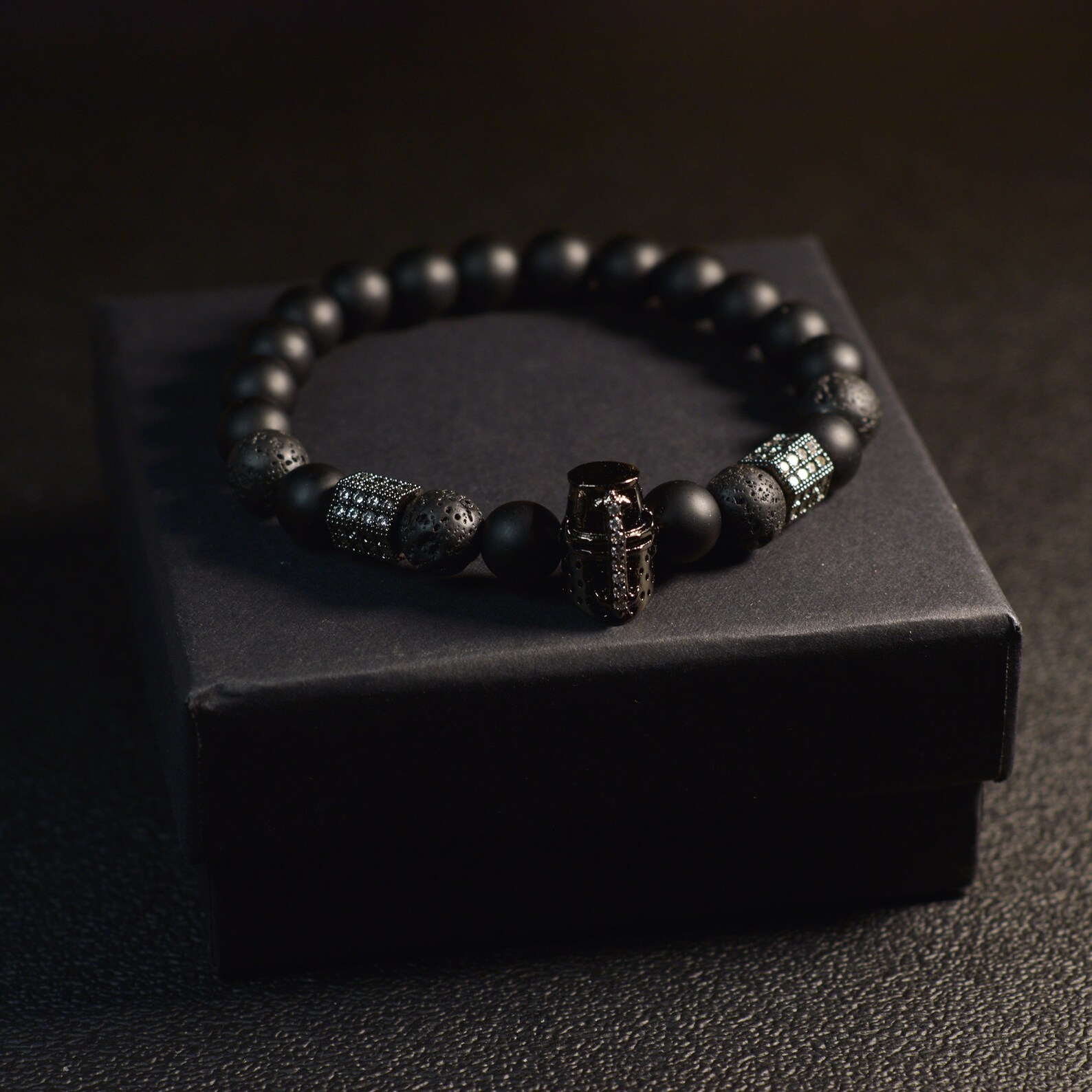 Black Knight Bracelet Mencrusaders Helmet Bracelet Mens Etsy Norway