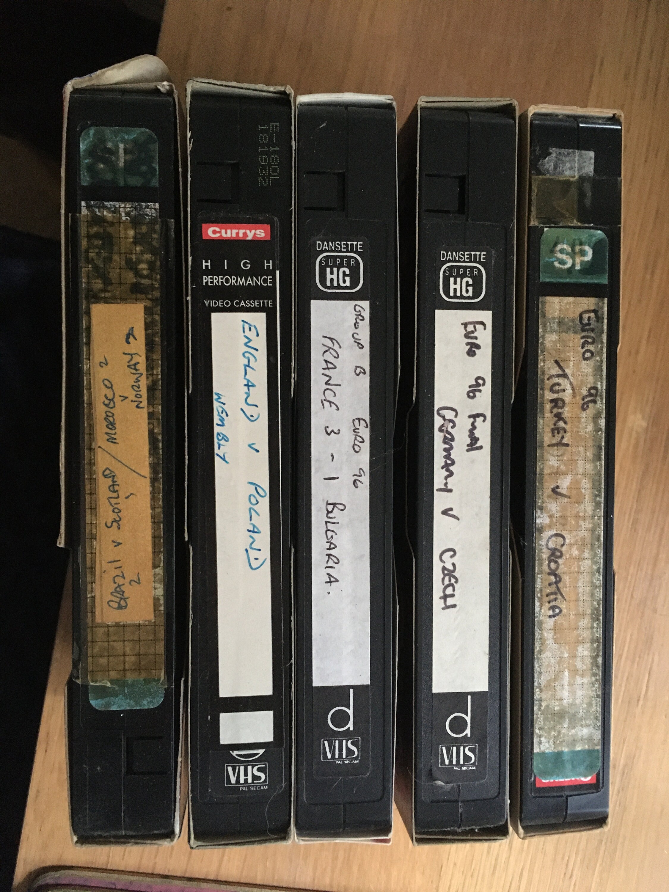 5 Vhs Tapes With 6 Full Matches On Etsy