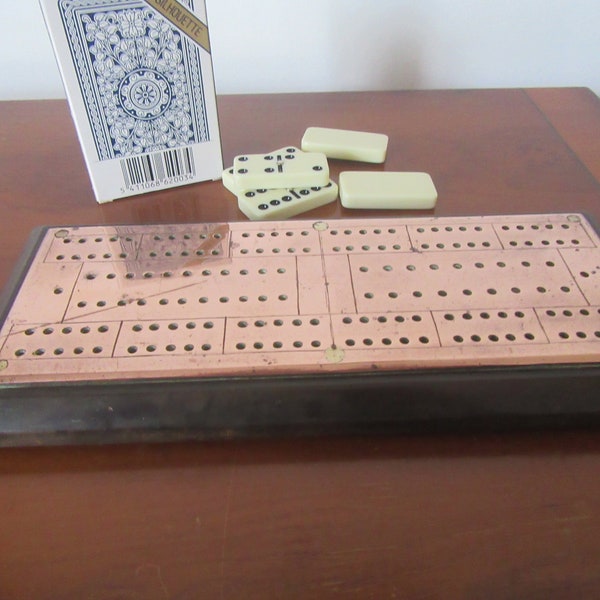 Antique Brass Cribbage Board Etsy