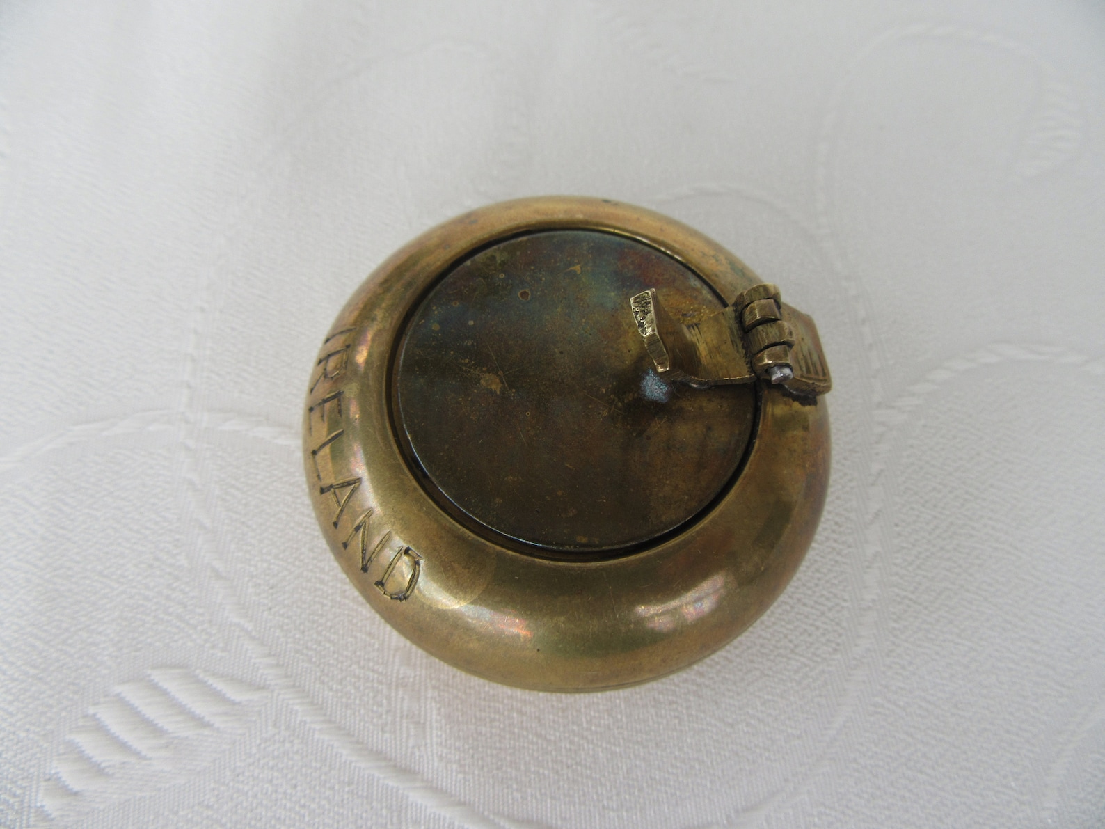 Vintage Brass Pocket Ashtray Ireland solid Brass Portable Etsy