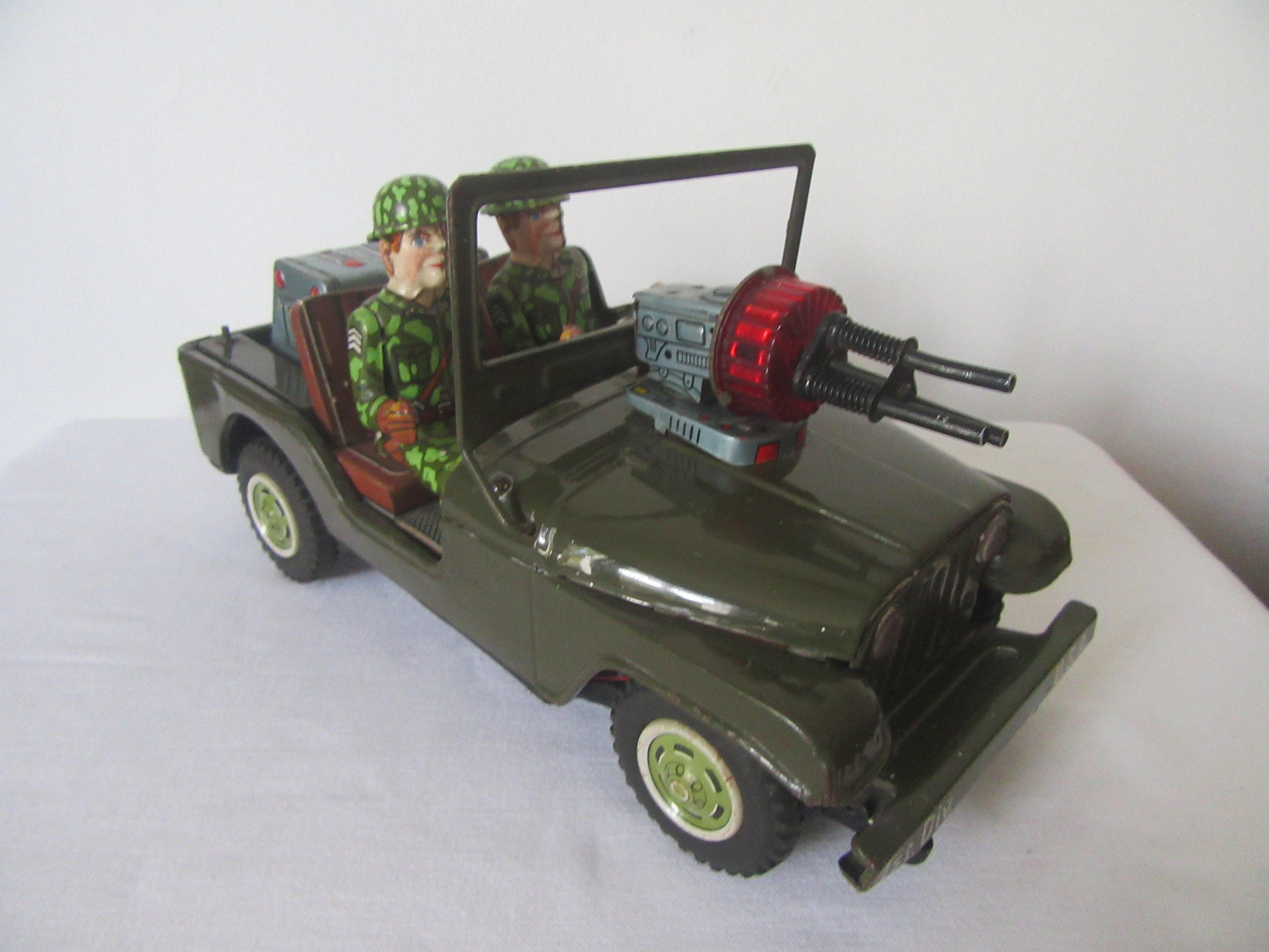 T.N Nomura Japan 1960s Large Combat Jeep US Army Military T.N Nomura Japan 1960s Large Combat Jeep US Army Military