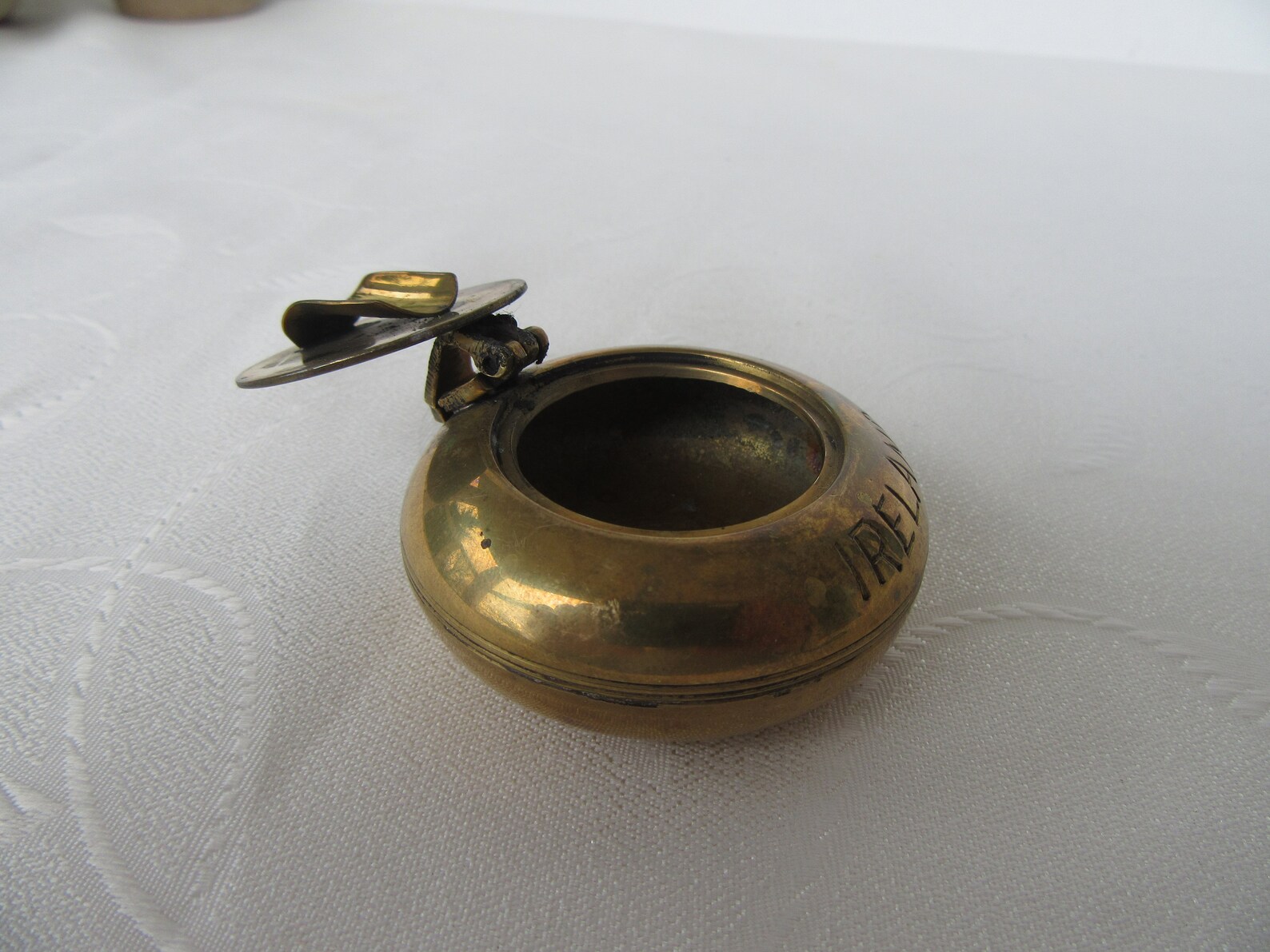 Vintage Brass Pocket Ashtray Ireland solid Brass Portable Etsy