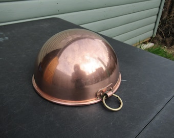 French Copper Mixing, Whisking Bowl, Egg White Beating, Chocolate Tempering, Kitchen Decoration.