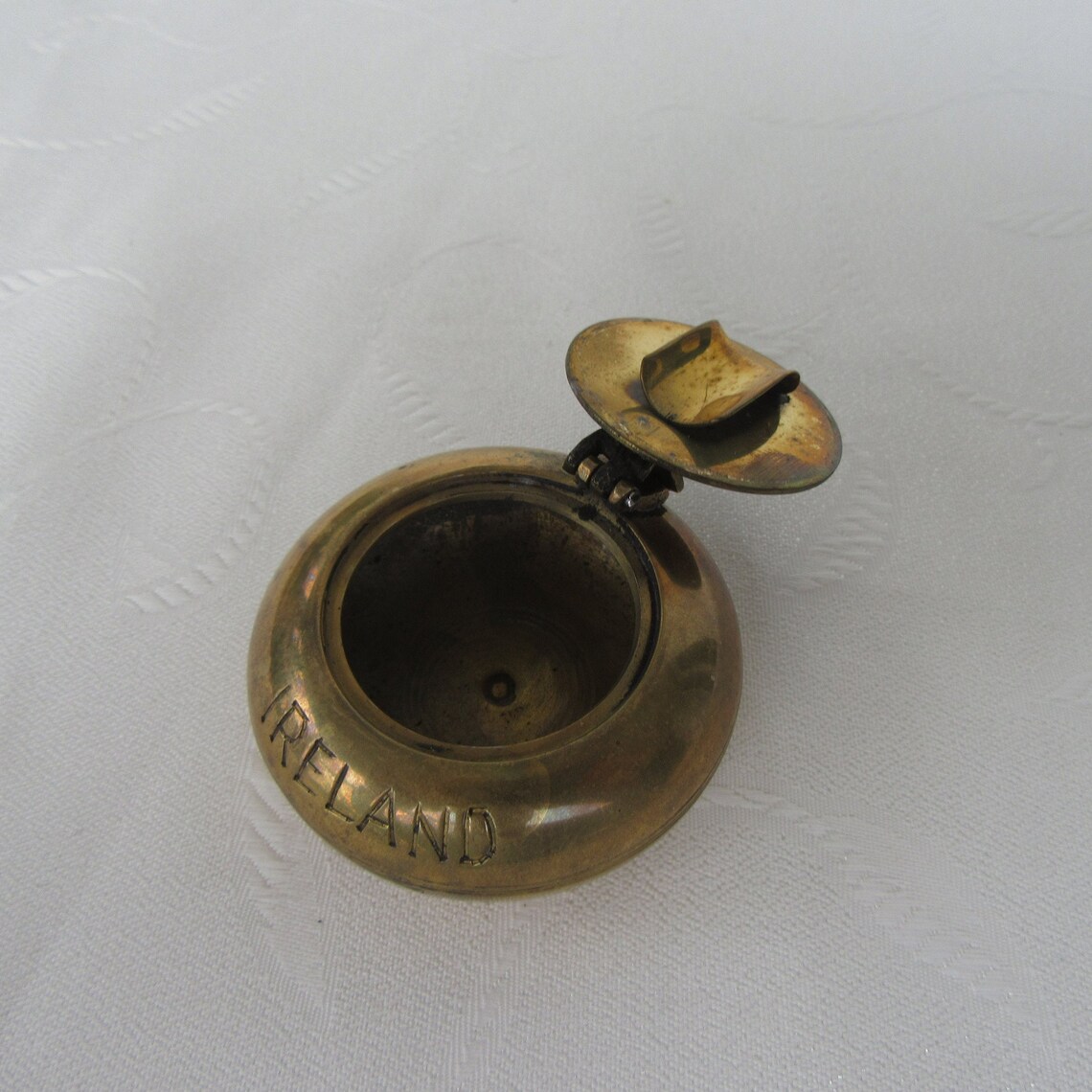 Vintage Brass Pocket Ashtray Ireland solid Brass Portable Etsy