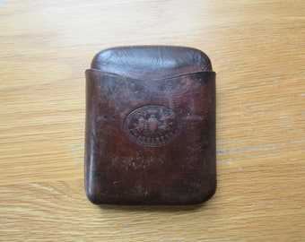 1800's Victorian 'Warranted' Leather Cigar Case