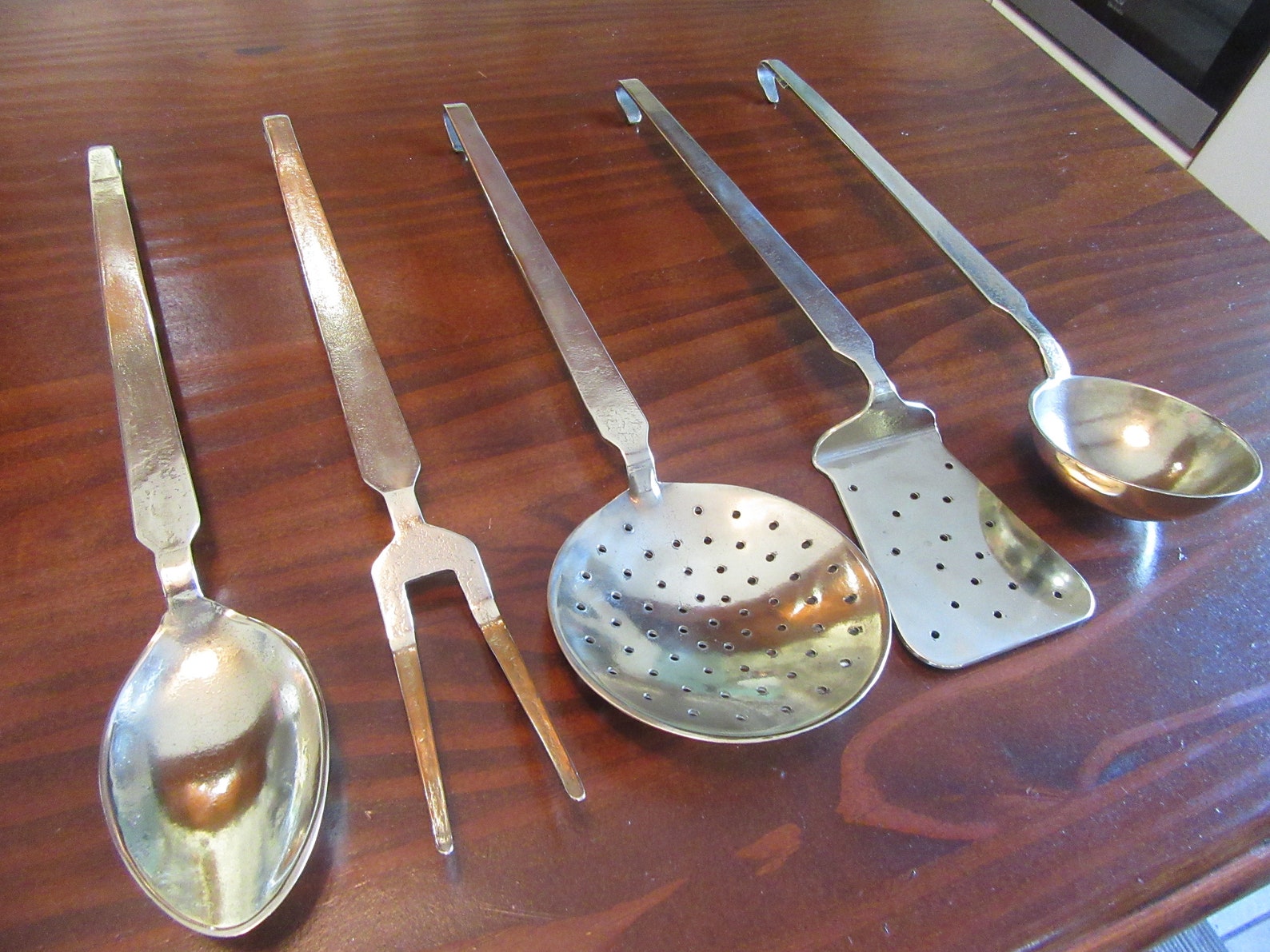 Vintage French Kitchen Utensil Set of 5Heavy Duty Solid Brass Etsy 日本