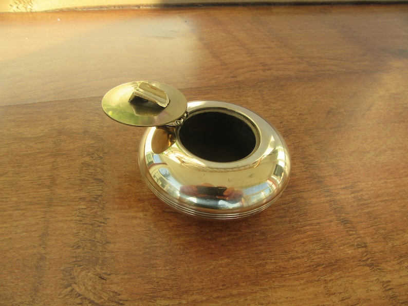 Vintage Pocket Ashtray Solid Brass Portable / Travel Ashtray. Etsy