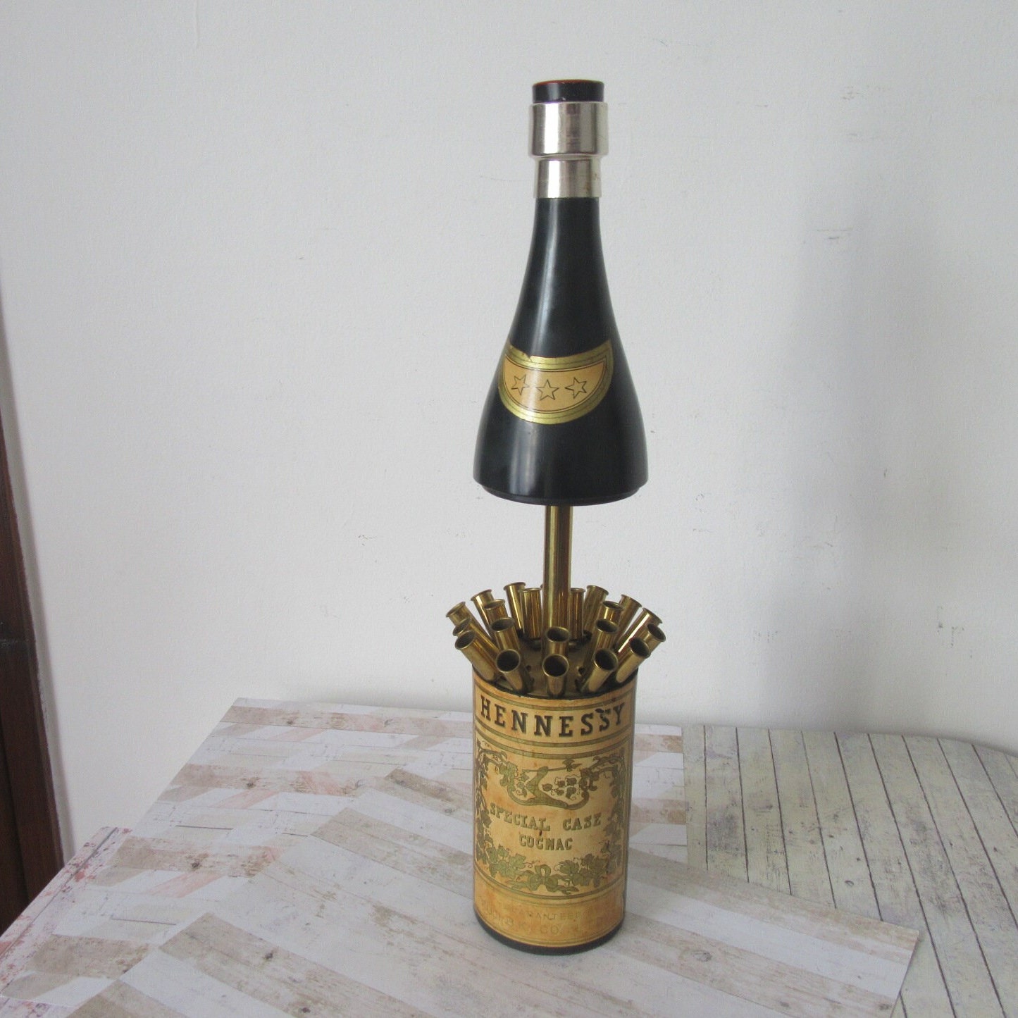 hennessy cigarette holder Novelty Hennessy Brandy Bottle Musical Cigarette Dispenser and Lighter