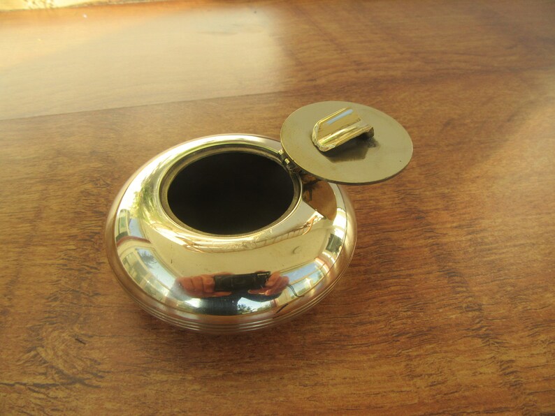 Vintage Pocket Ashtray Solid Brass Portable / Travel Ashtray. Etsy