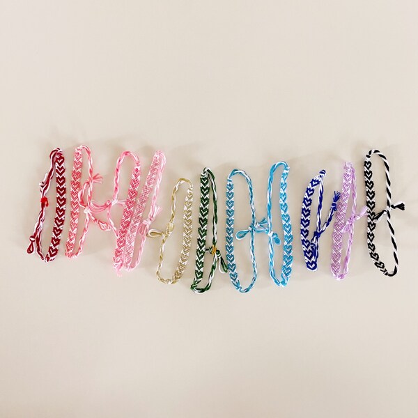 adjustable tie bracelet