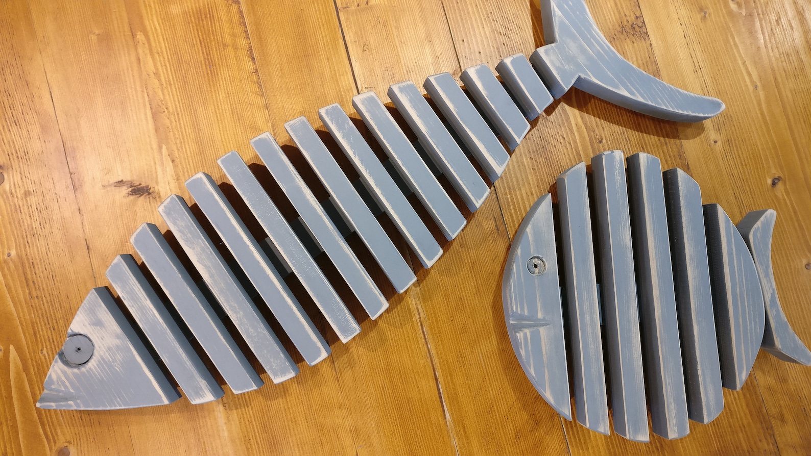 Funky Large Wooden Fish Wall Art Hanging Decoration Hand Etsy