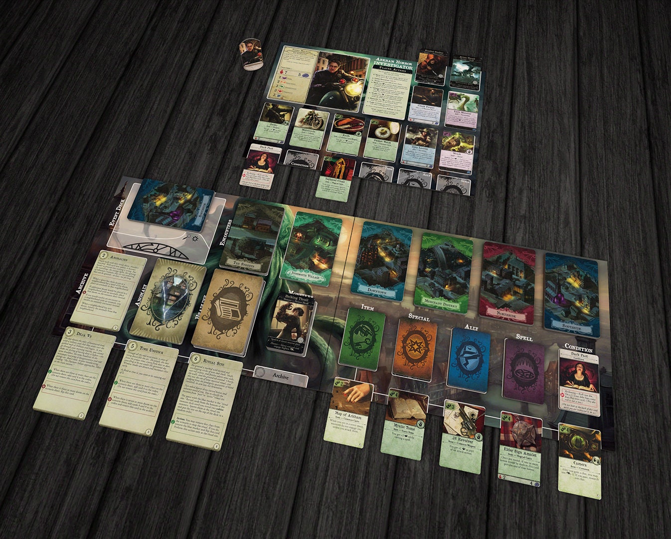Arkham Horror 3rd Edition Player Mat & Card Display A4 - Digital ...