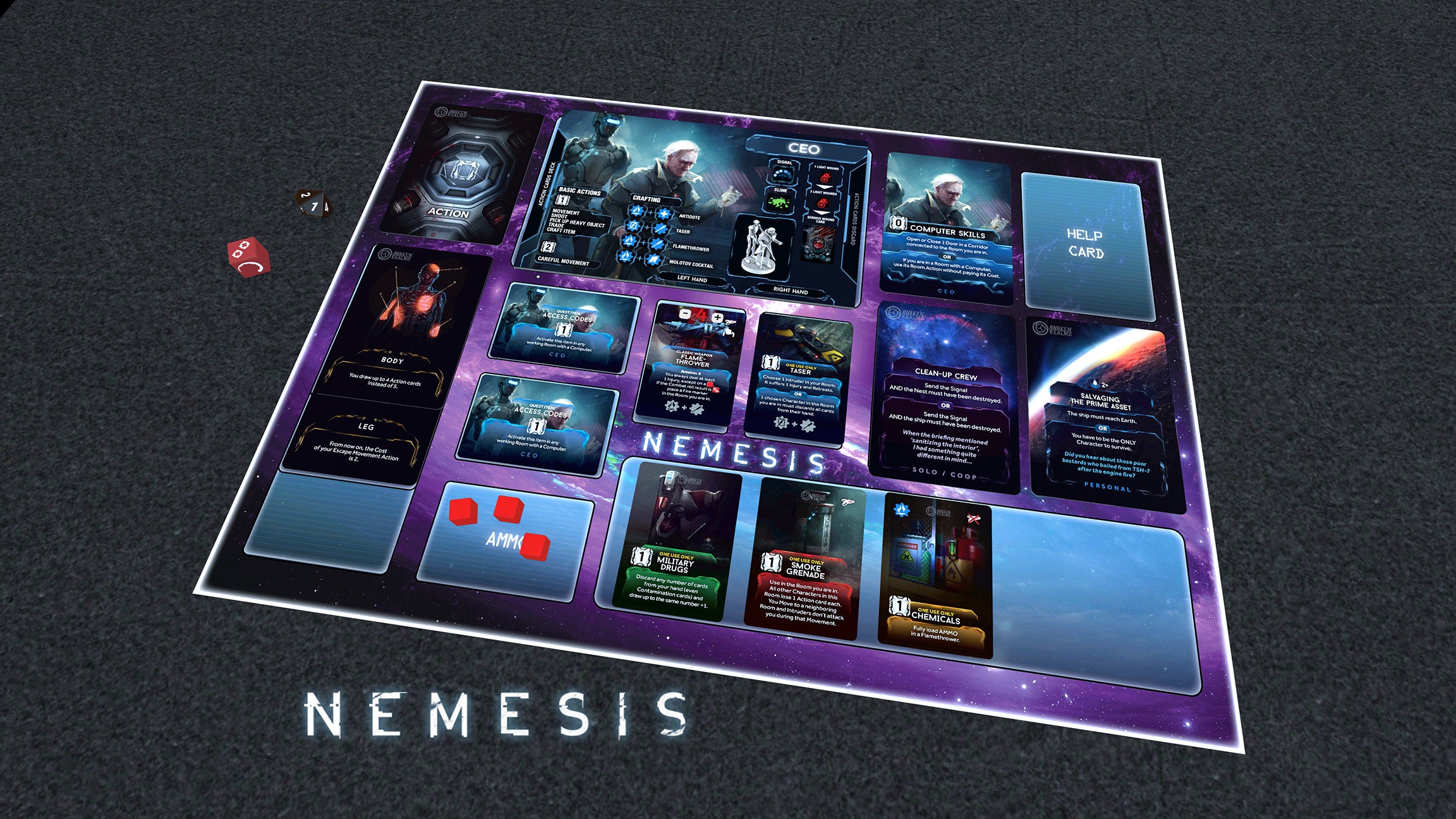 Nemesis A3/A4 Player Mat Playmat Digital Download Only Etsy Canada