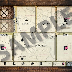 Gloomhaven Printable A4 Player Mat Playmat - Digital Download Only - Etsy