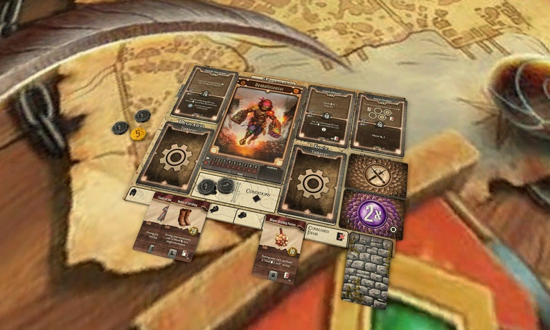 Jaws of the Lion Printable A4 Player Mat Gloomhaven Playmat | Etsy