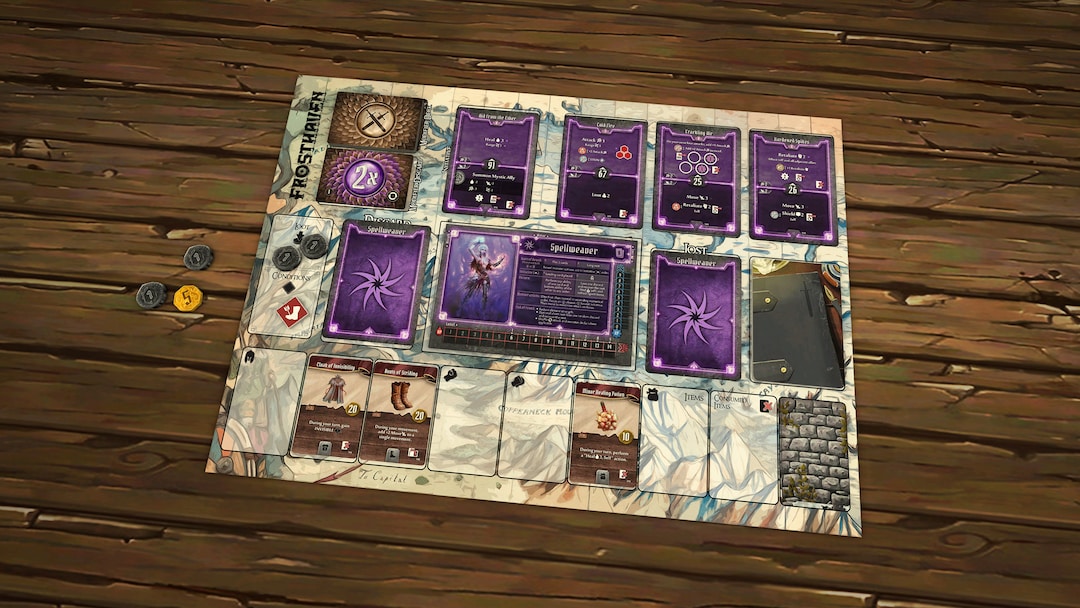 Frosthaven Printable A3 Player Mat Gloomhaven Playmat - Digital ...