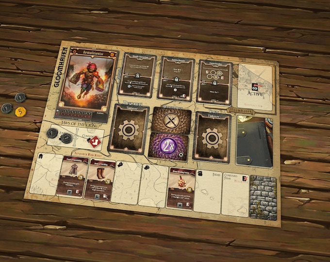 Jaws of the Lion Printable A3 Player Mat Gloomhaven Playmat - Etsy