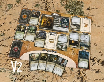 Lord of the Rings Journeys in Middle Earth Printable A4 Player Mat - Digital Download Only