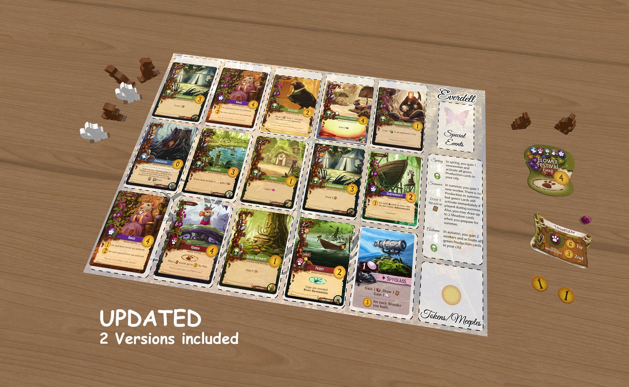 Everdell A3/A4 Player Mat Playmat Digital Download Only Etsy