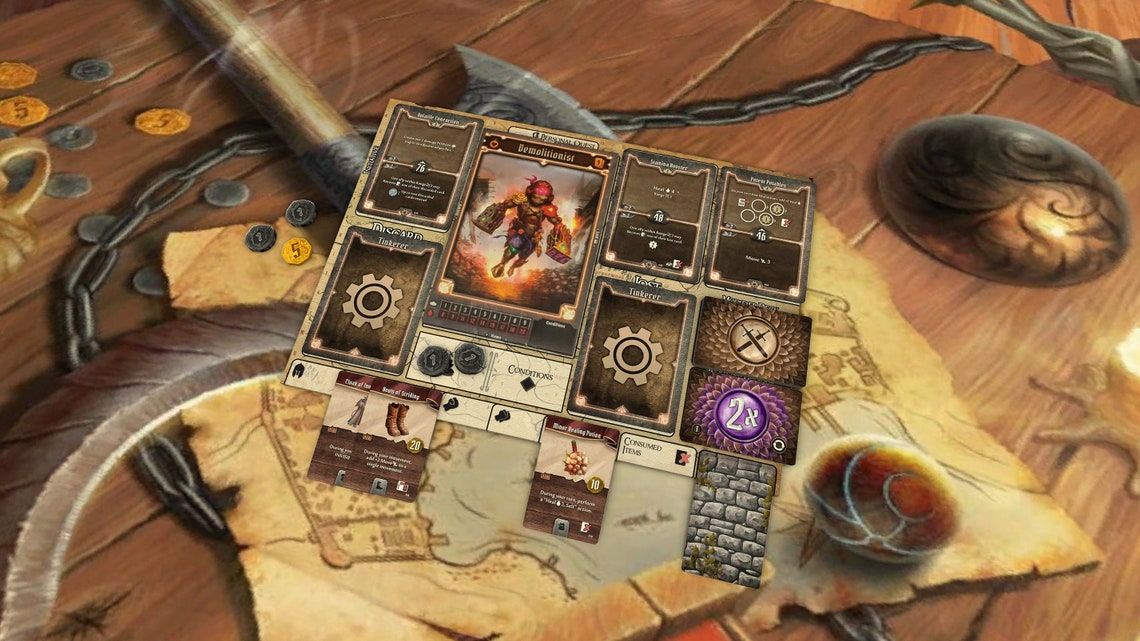 Jaws of the Lion Printable A4 Player Mat Gloomhaven Playmat - Etsy