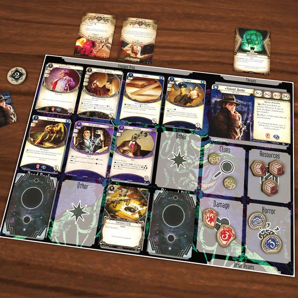 Arkham Horror Card Game LCG A3/A4 Player Mat Playmat  - Digital Download Only