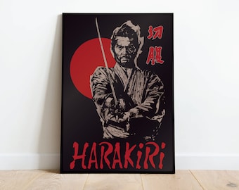 Harakiri Movie Poster Digital Download portrait