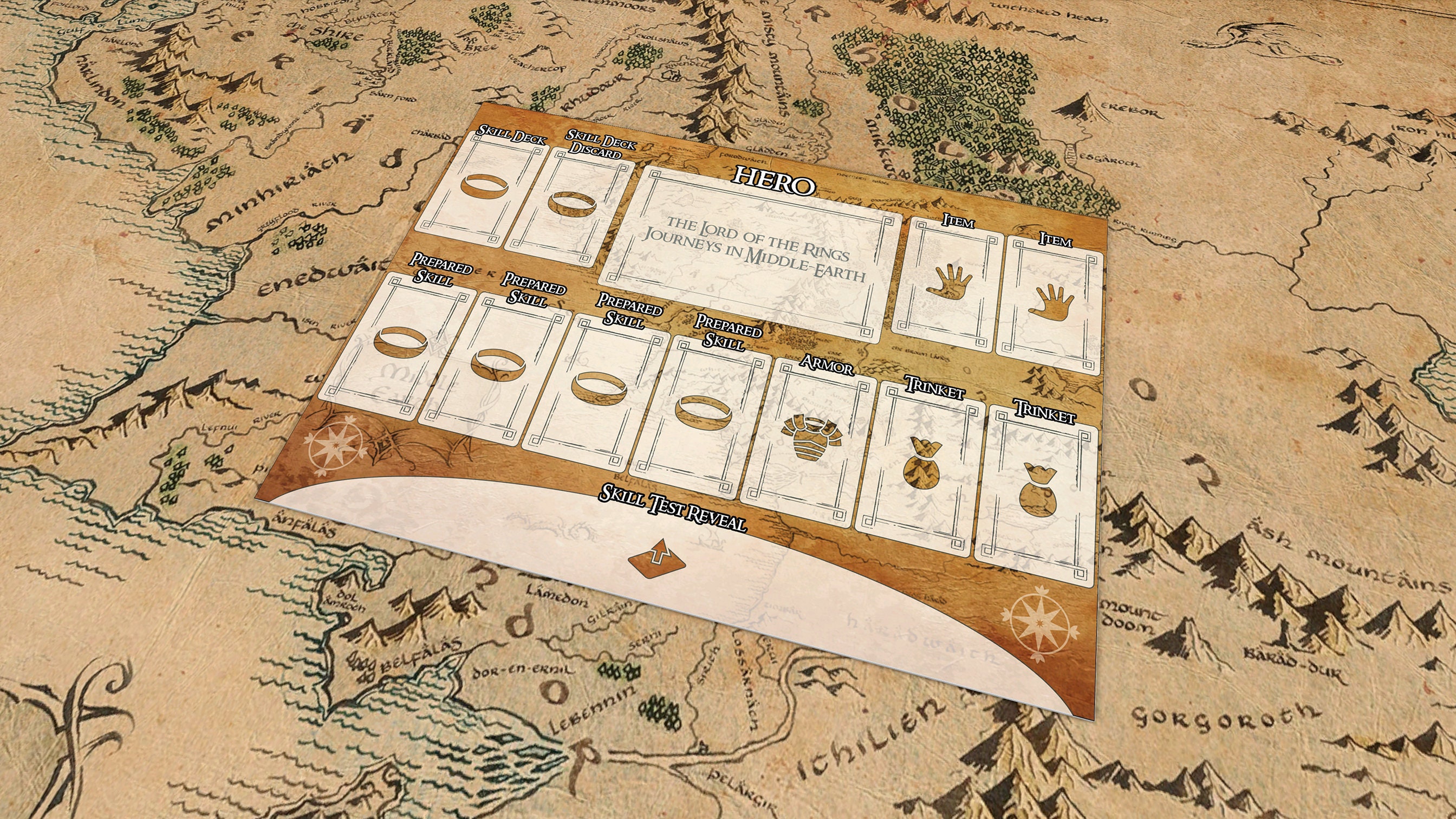 Lord of the Rings Journeys in Middle Earth Printable A4 Player Etsy