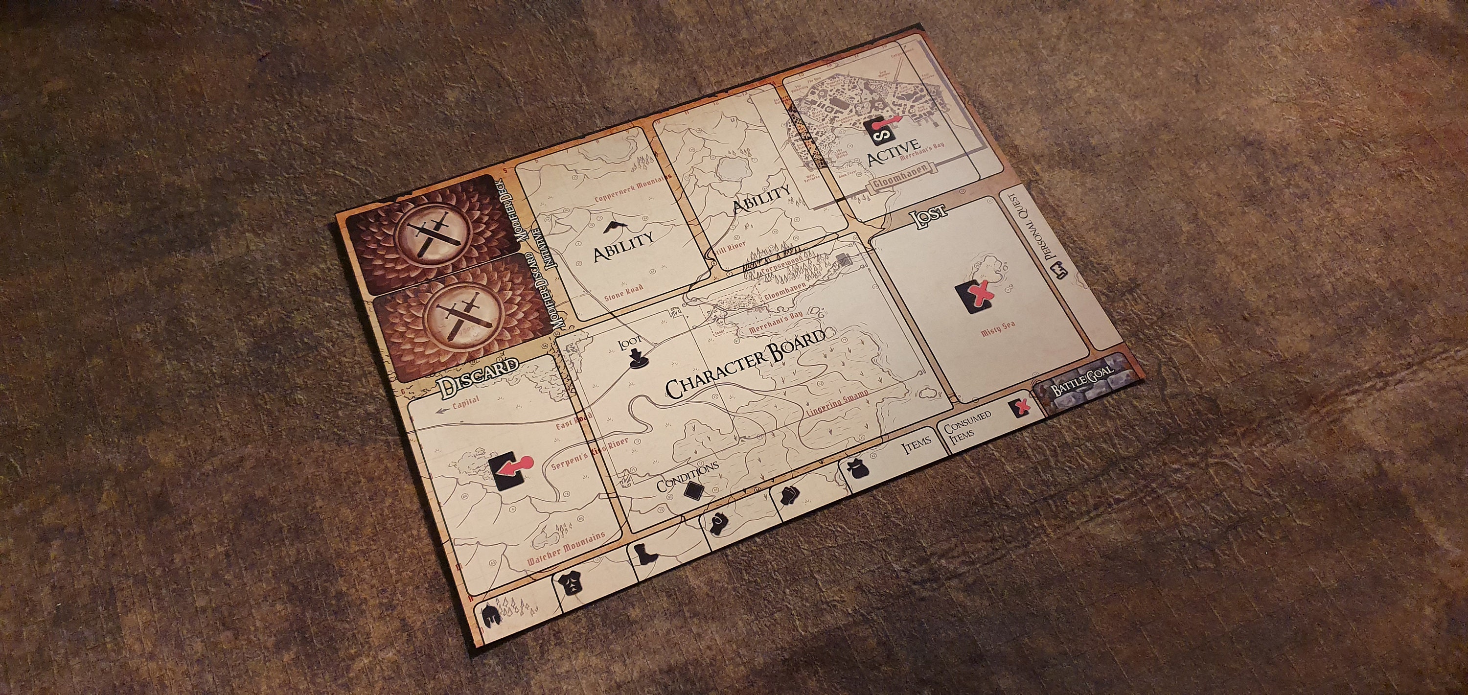 Gloomhaven Printable A4 Player Mat Playmat Digital Download Etsy Ireland