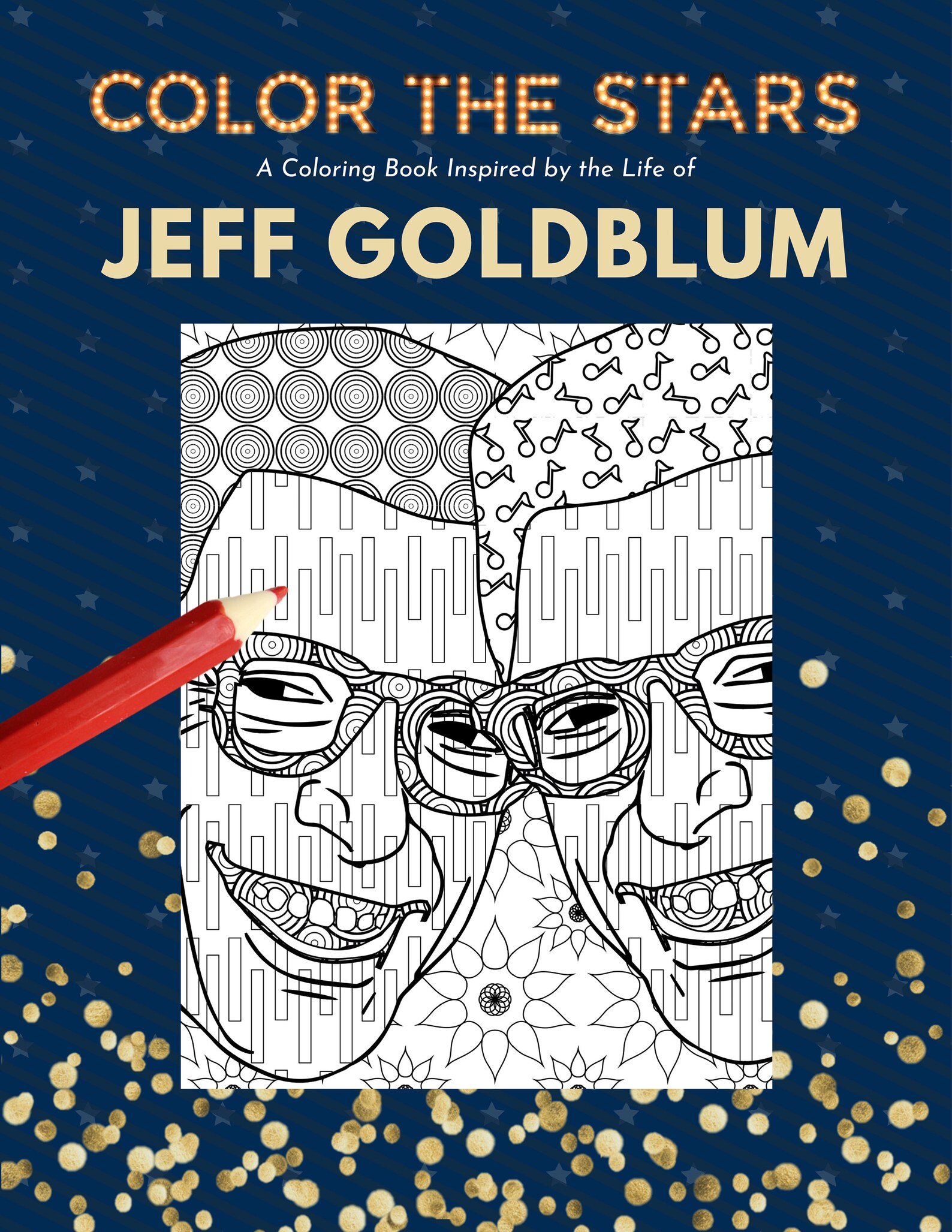 Jeff Goldblum Inspired Coloring Book Etsy