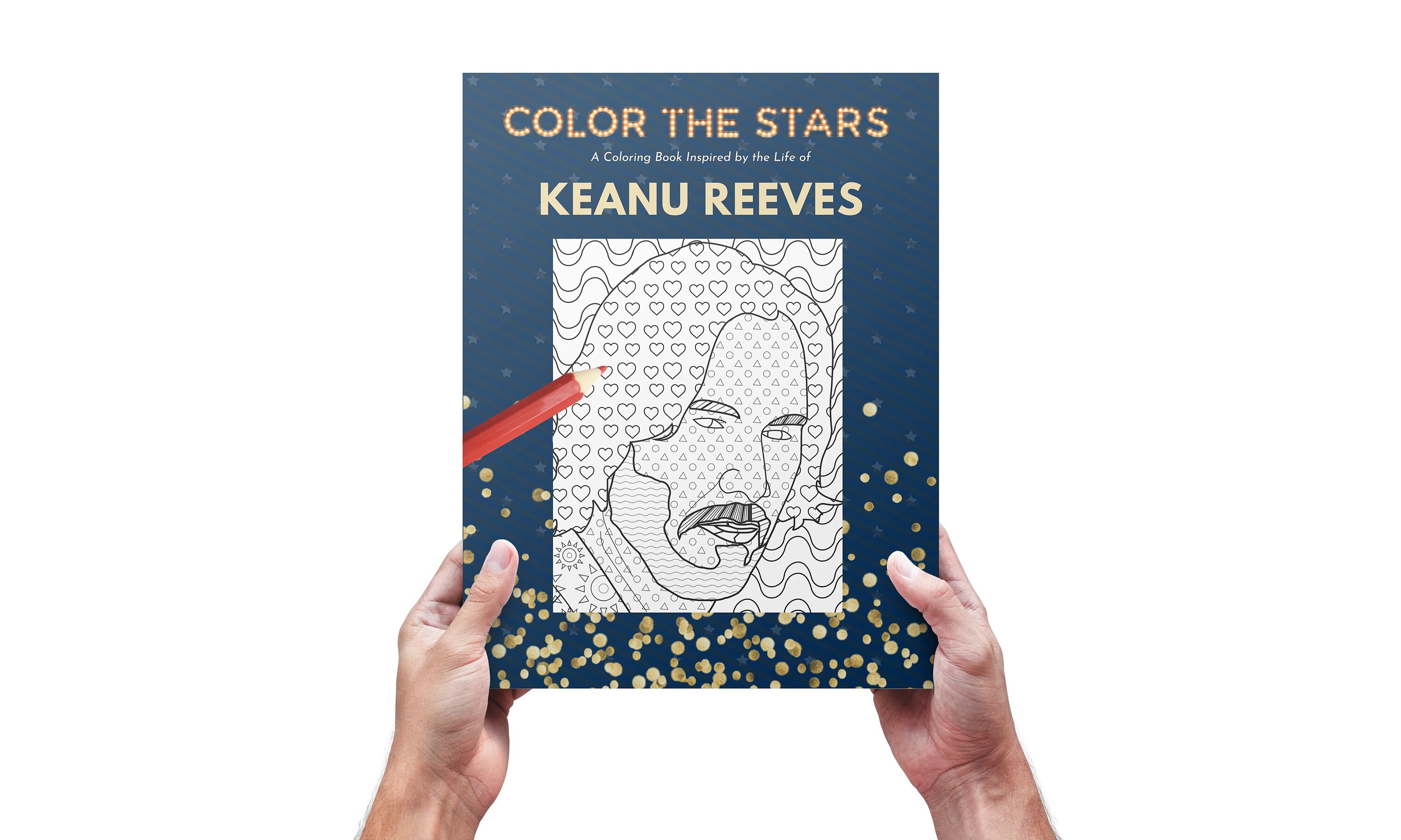 Download Keanu Reeves Inspired Coloring Book Etsy