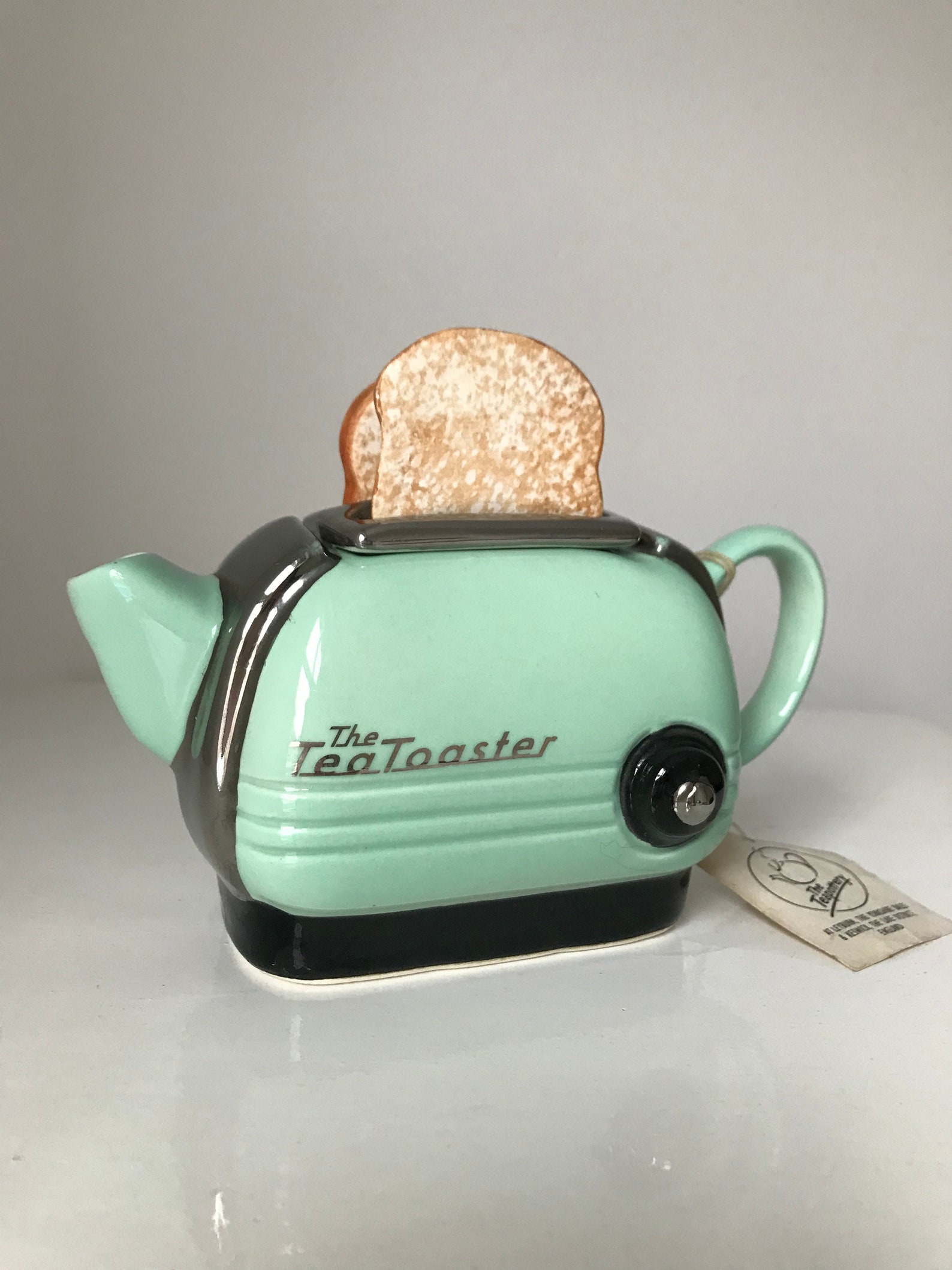 The Teapottery SIGNED Tea Toaster Teapot Collectable, Rare Etsy