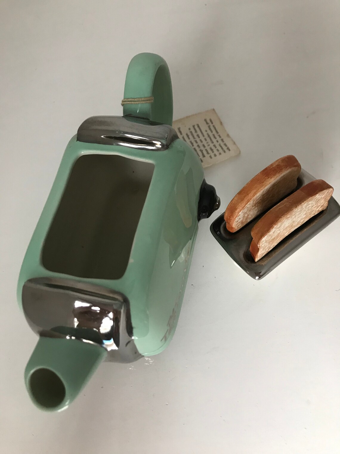 The Teapottery SIGNED Tea Toaster Teapot Collectable, Rare Etsy