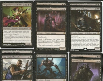 Black Deathtouch Deck - Custom MTG Magic the Gathering Rares 60 Card Deck Ready to Play