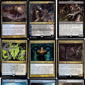 ¡Phenax Indestructible! Mazo de 100 cartas Commander de Magic the Gathering, míticas y raras, listo para jugar.